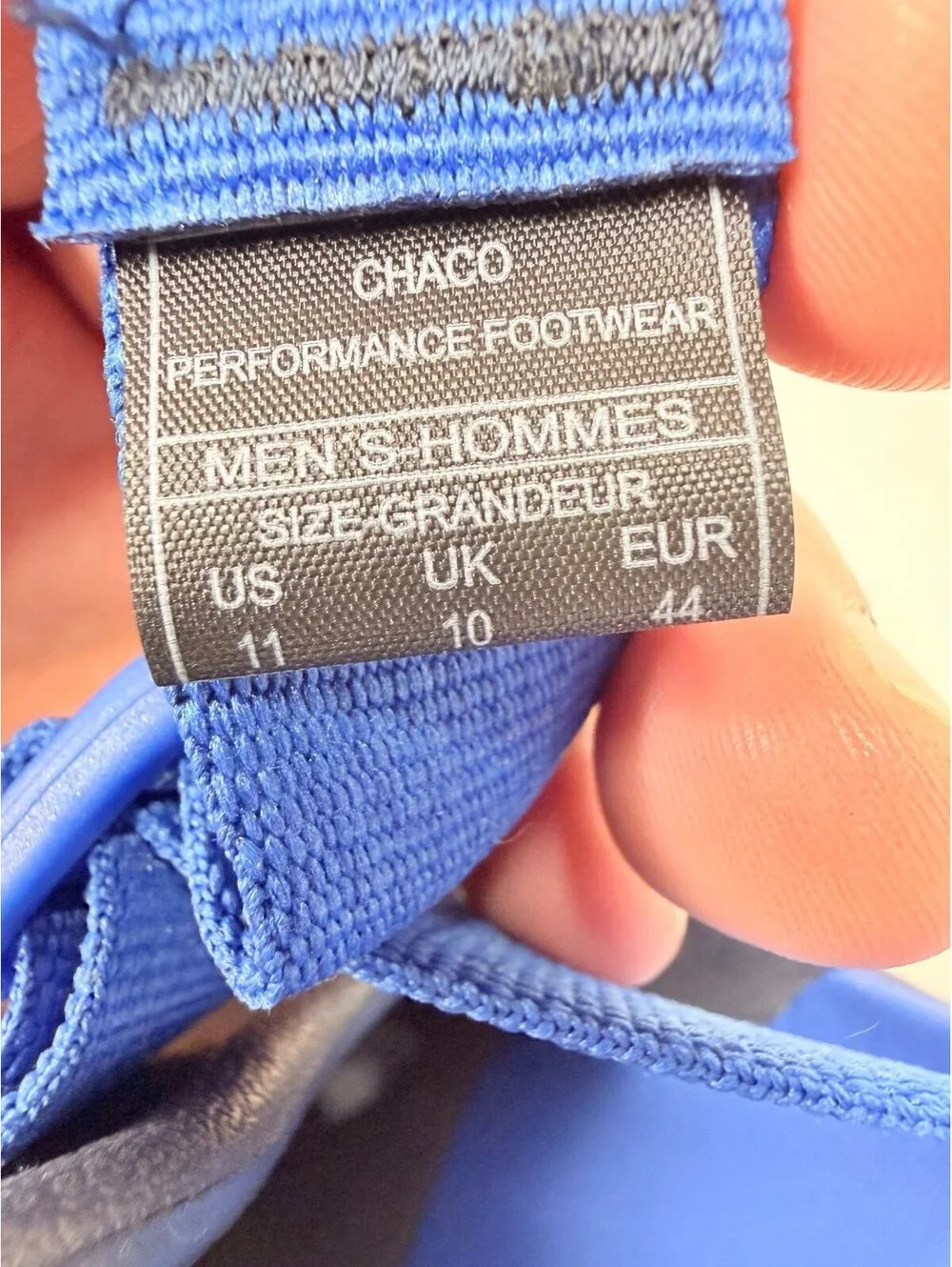 New Chaco Chillos Clog Sandals Slingback Mens 11 Gray Blue Casual Outdoor Adjust